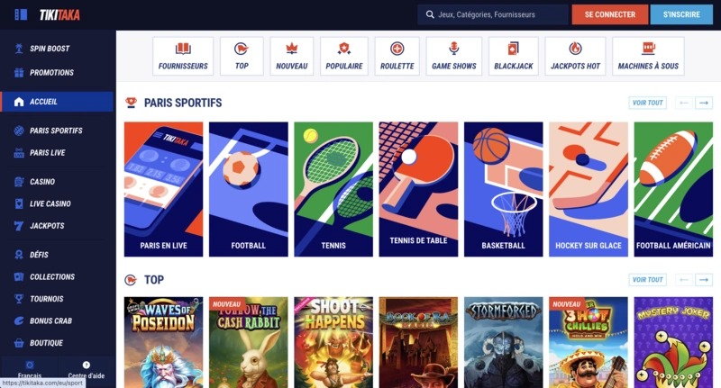 TikiTaka Homepage